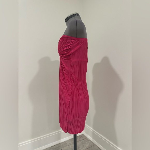 Pink Strapless Mini Dress - Picture 2 of 5